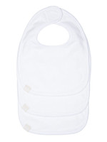 Lässig Lässig Newborn bib Assorted white 3-pack