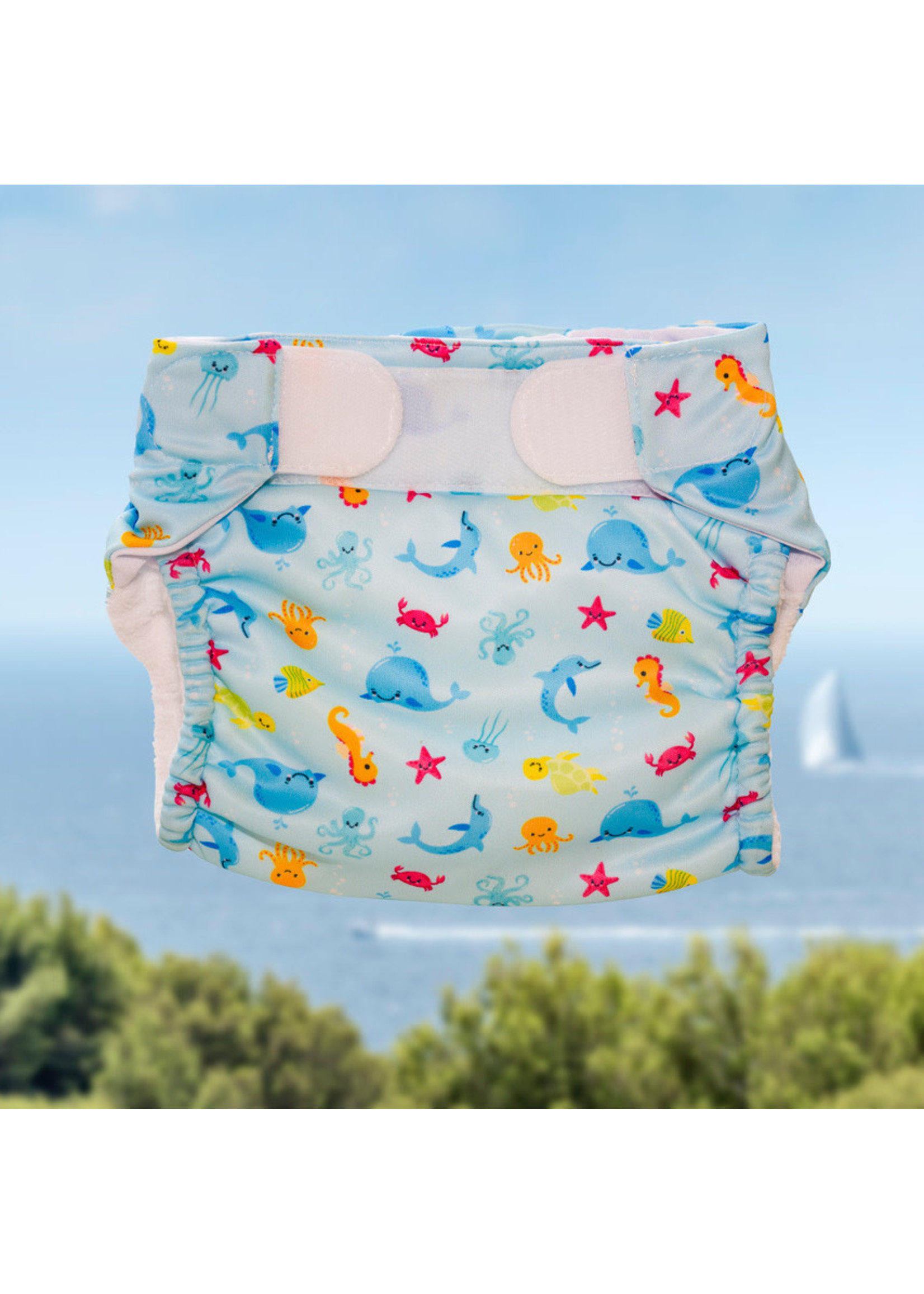 babysun Wasbare zwemluier blauw (9-16kg)