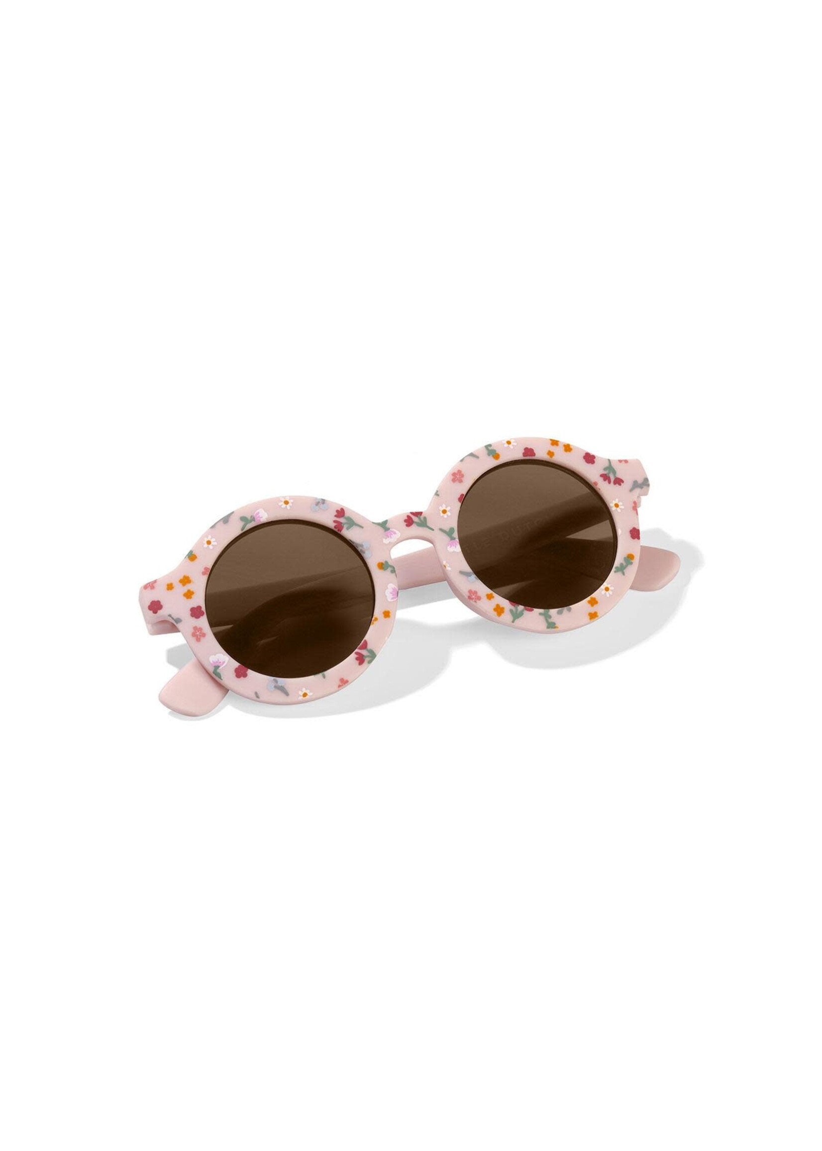 Little Dutch Little Dutch Little Pink Flowers zonnebril rond - mt 2jaar+