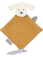 Nattou Nattou Charlie mini doudou jacquard caramel