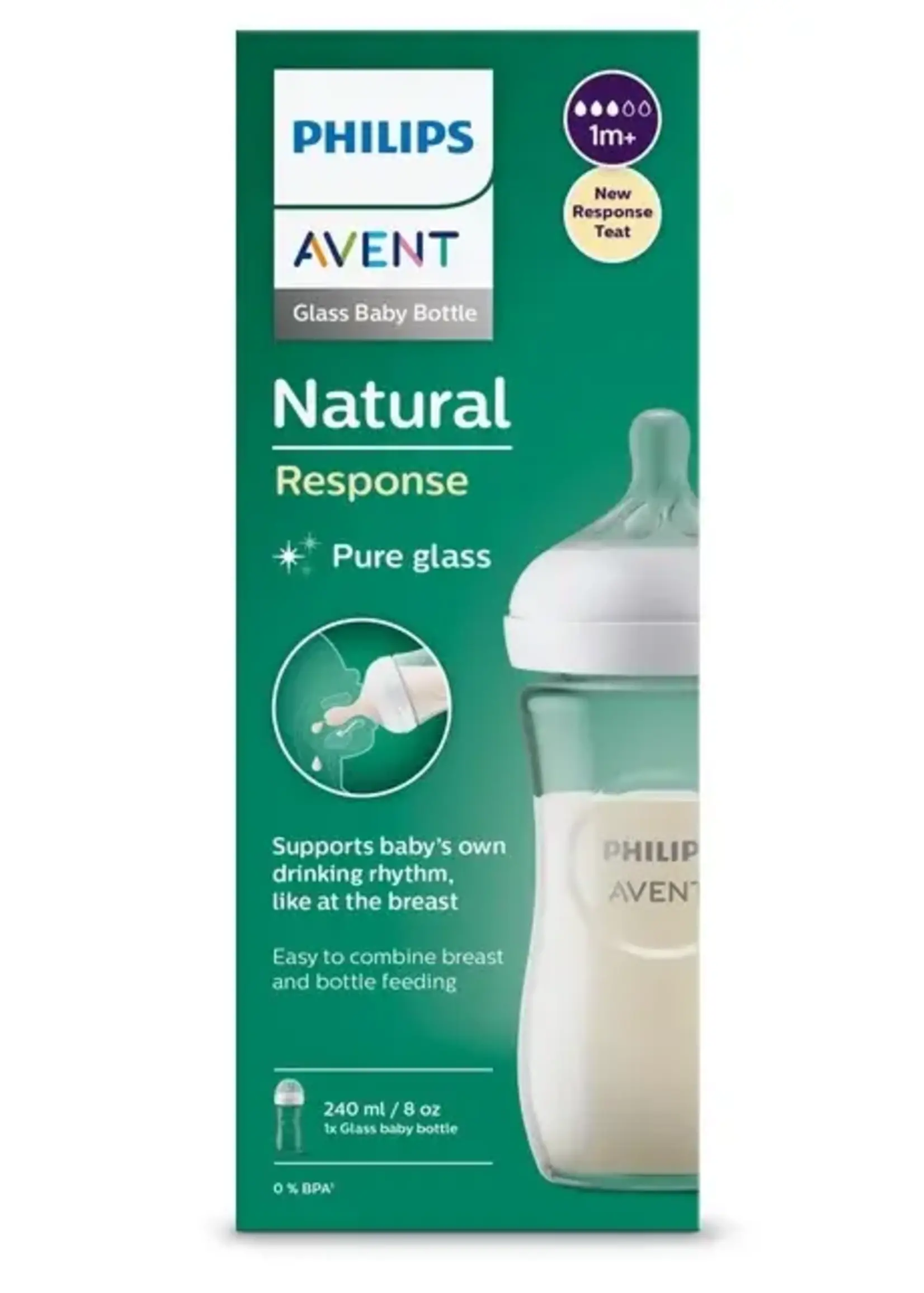 Philips / Avent Avent natural 3.0 zuigfles glas 240ml