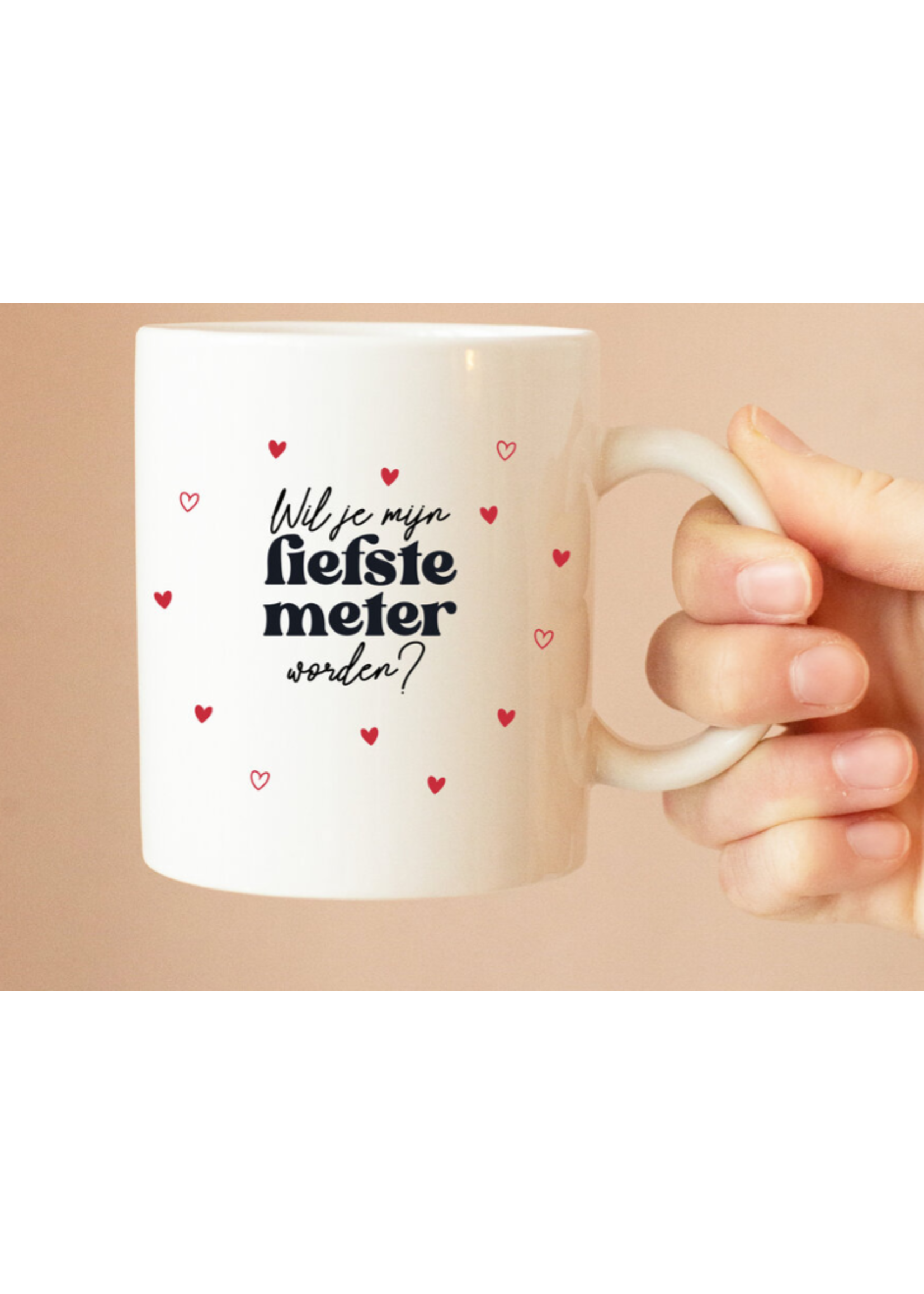 Minimou Minimou Coffeemug Beats of Love "Wil jij mijn meter worden"