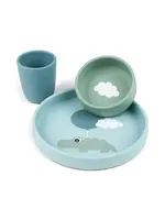 Done By Deer Done by Deer Silicone Dinerset Happy Clouds Blue