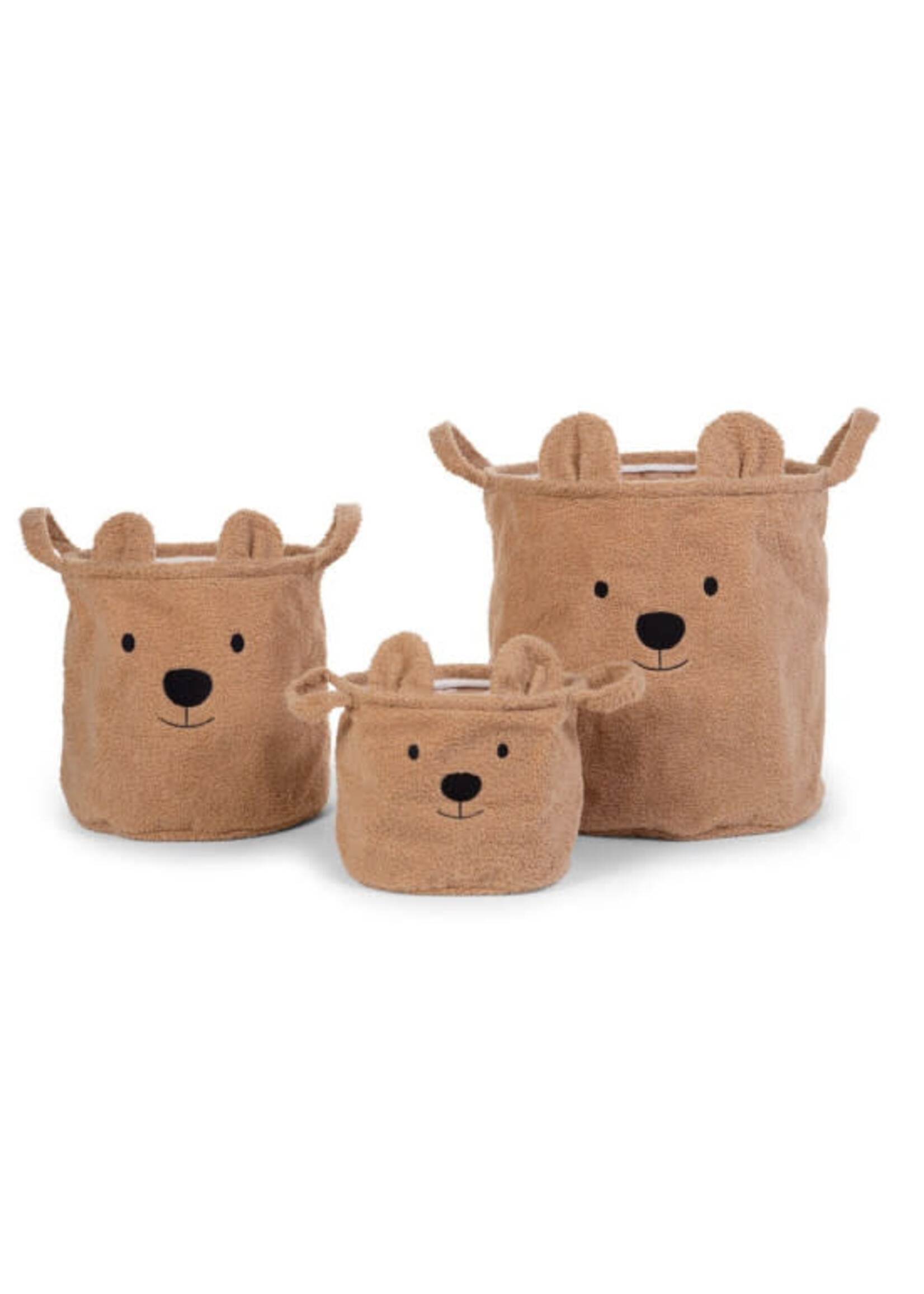 Childhome Childhome Set 3 verzorgingsmandje Teddy beige