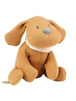 Nattou Nattou Charlie knuffel hond jacquard karamel 30cm