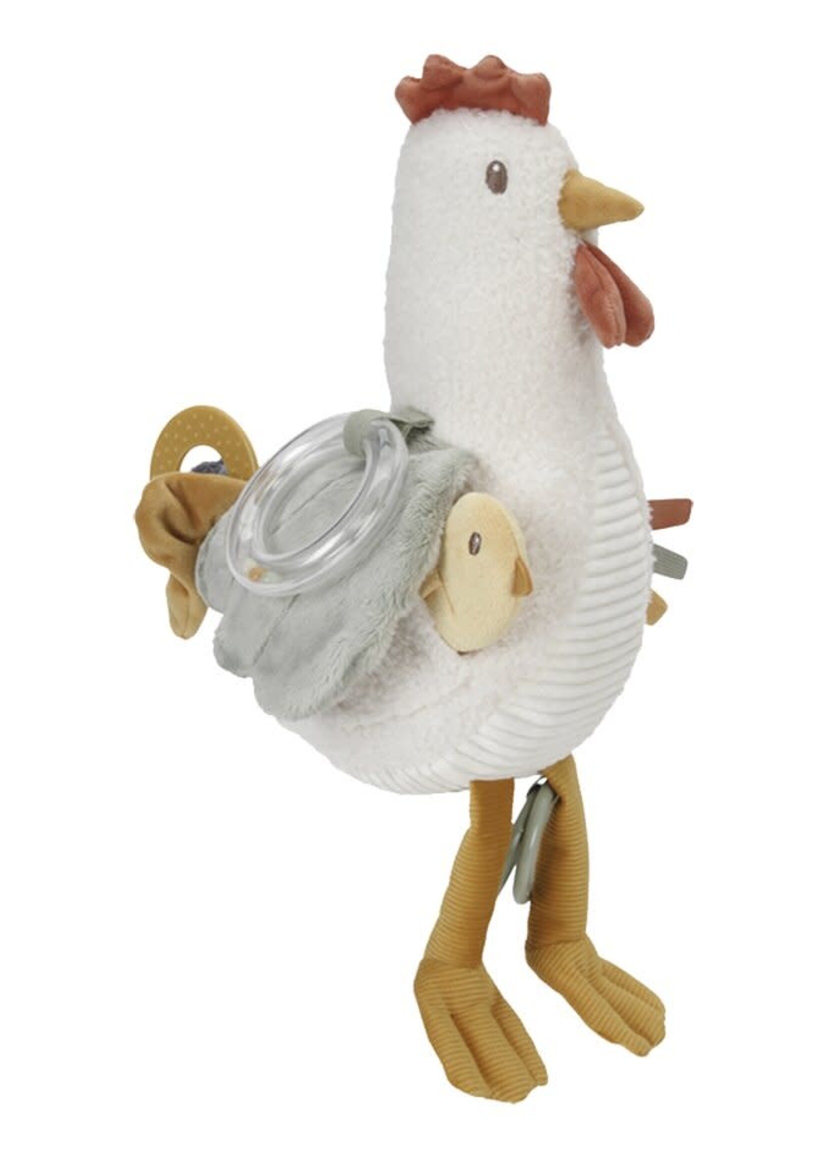 Little Dutch Little Dutch Little Farm Activiteitenknuffel kip (25cm)