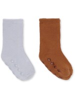 Konges Slojd Konges Slojd Terry socks Pearl Blue/Leather Brown (2-pack)