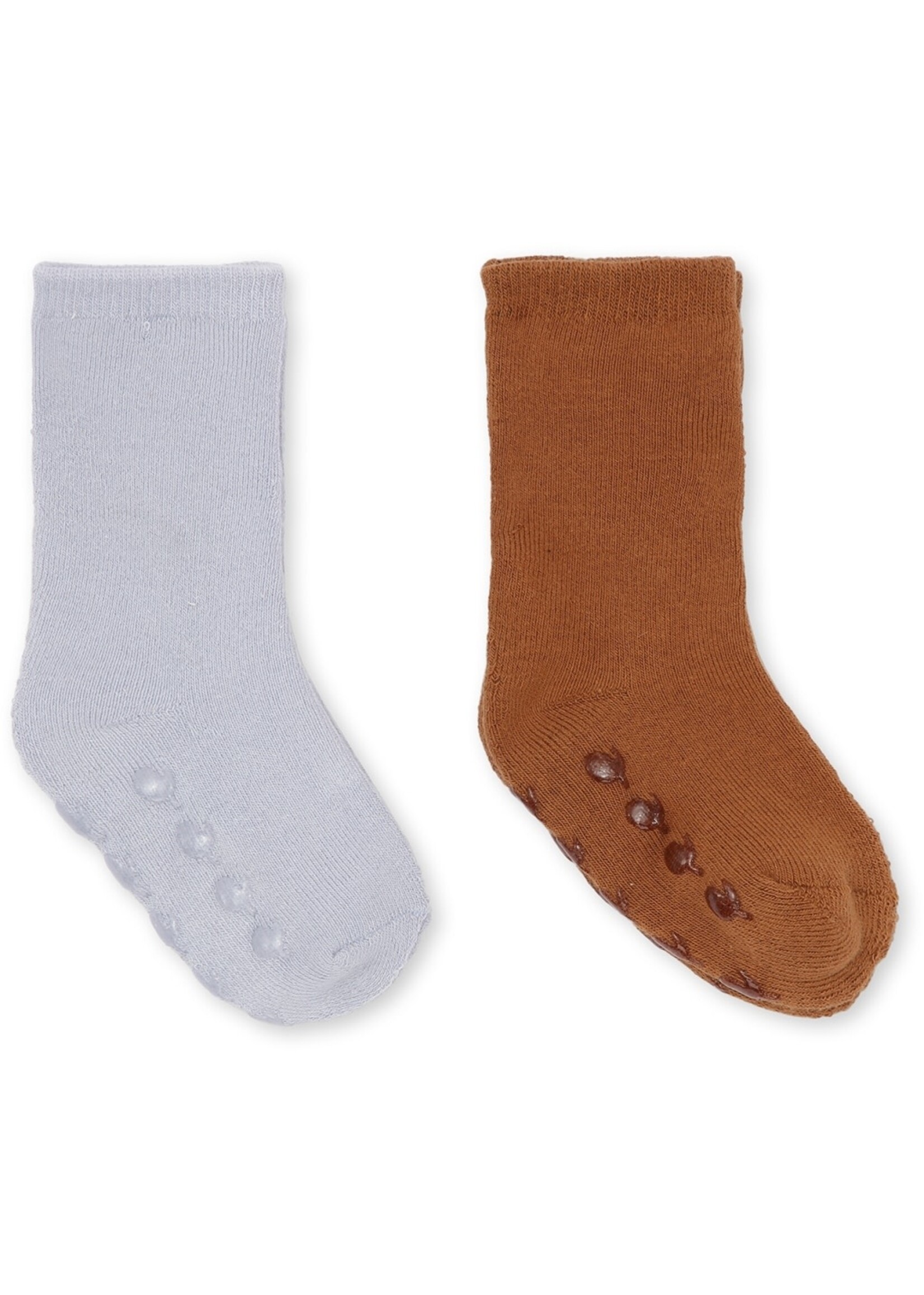 Konges Slojd Konges Slojd Terry socks Pearl Blue/Leather Brown (2-pack)