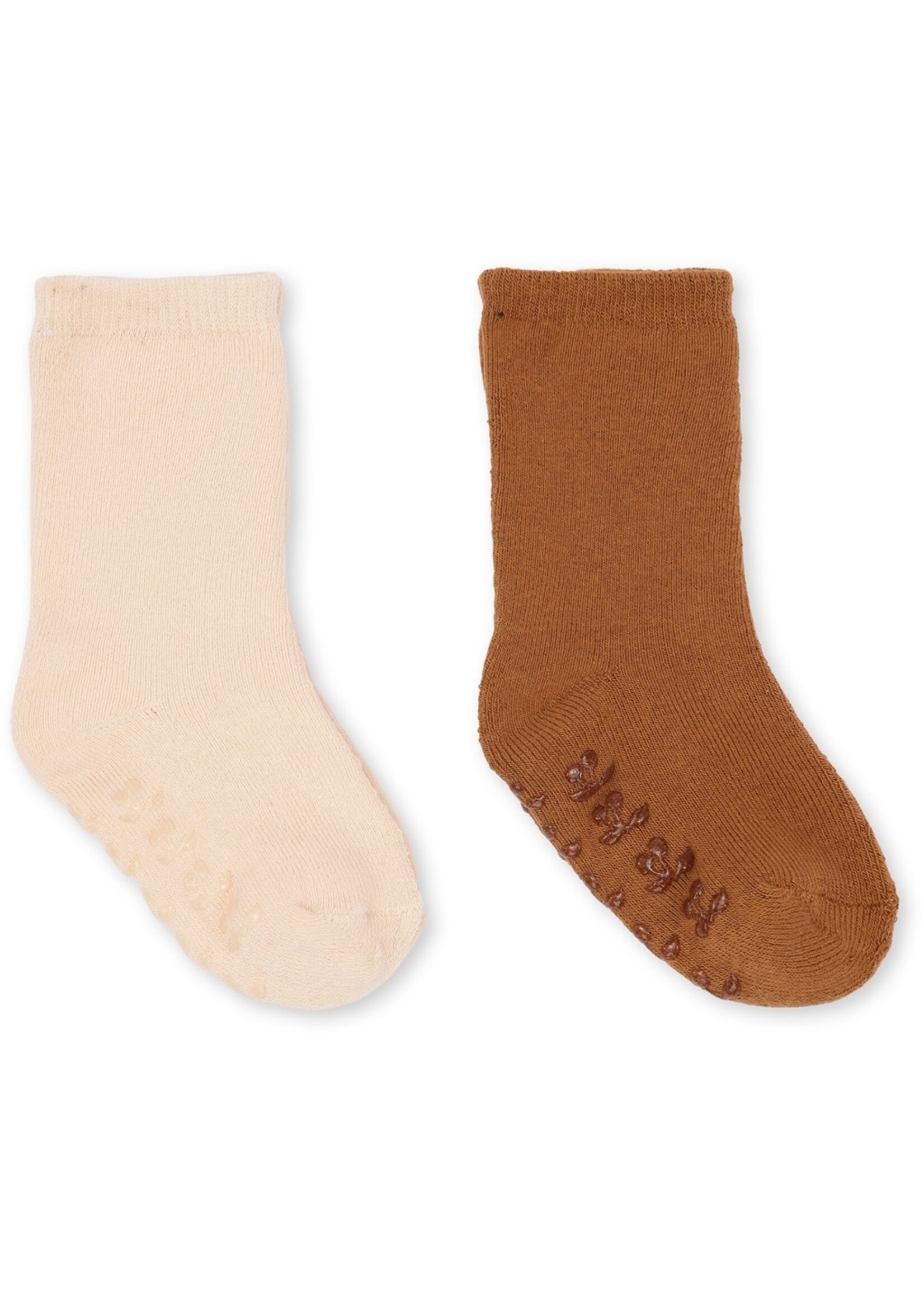 Konges Slojd Konges Slojd Terry socks Sun Kiss/Leather Brown (2-pack)