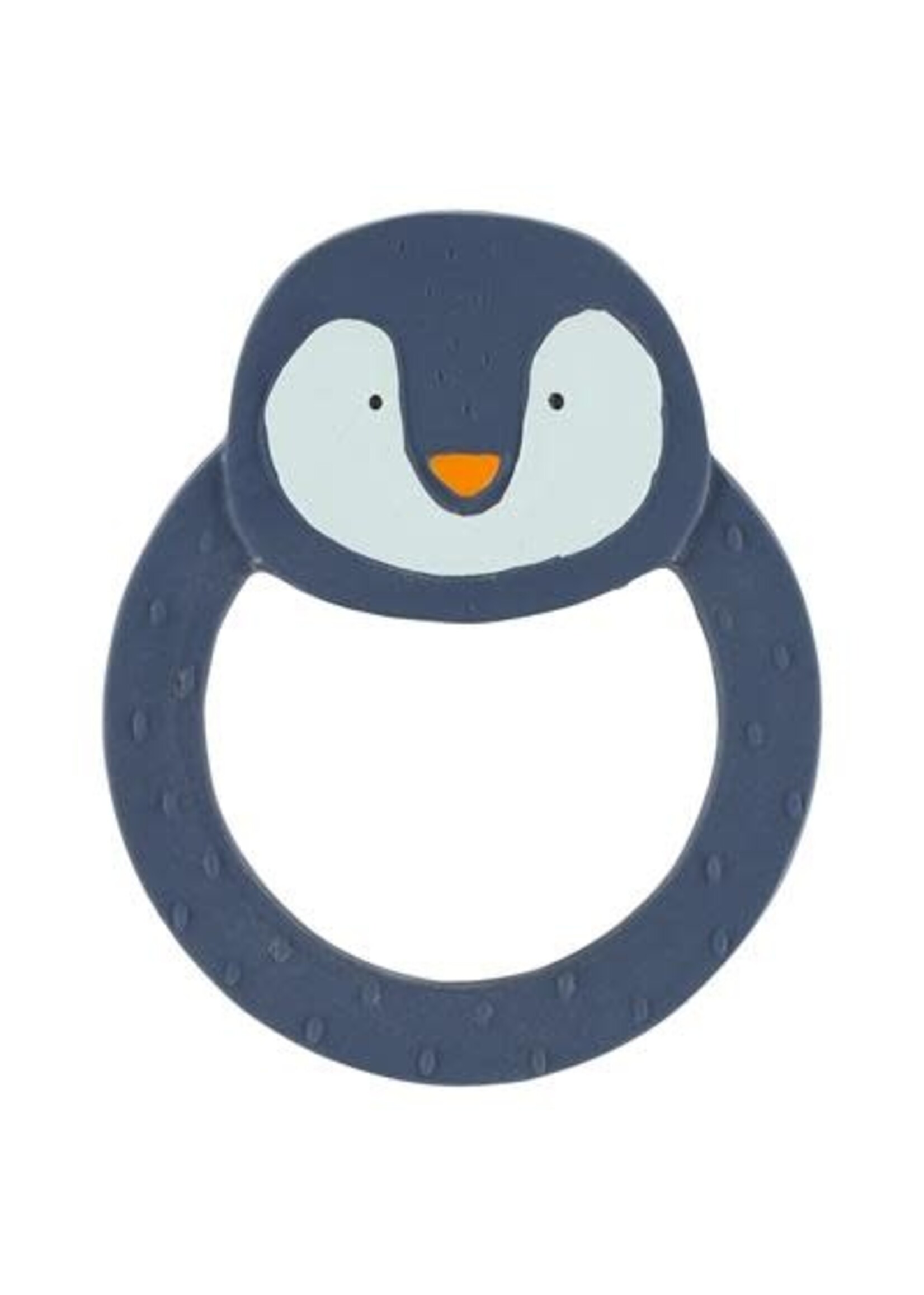 Trixie Baby Trixie Mr Penguin natuurlijk rubber ronde bijtring