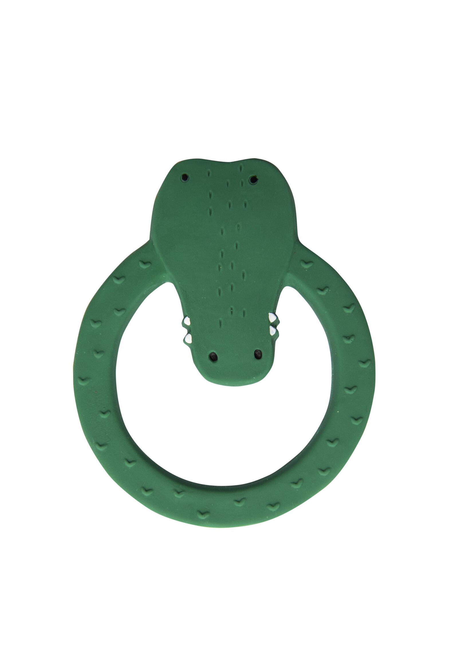 Trixie Baby Trixie Mr Crocodile natuurlijk rubber ronde bijtring