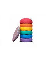 Stapelstein Stapelstein Rainbow Classic + Confetti Balanceboard (6+1)