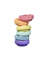 Stapelstein Stapelstein Rainbow Pastel Set 6