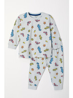 Woody Woody Unisex Pyjama Zeepaardjesprint AOP