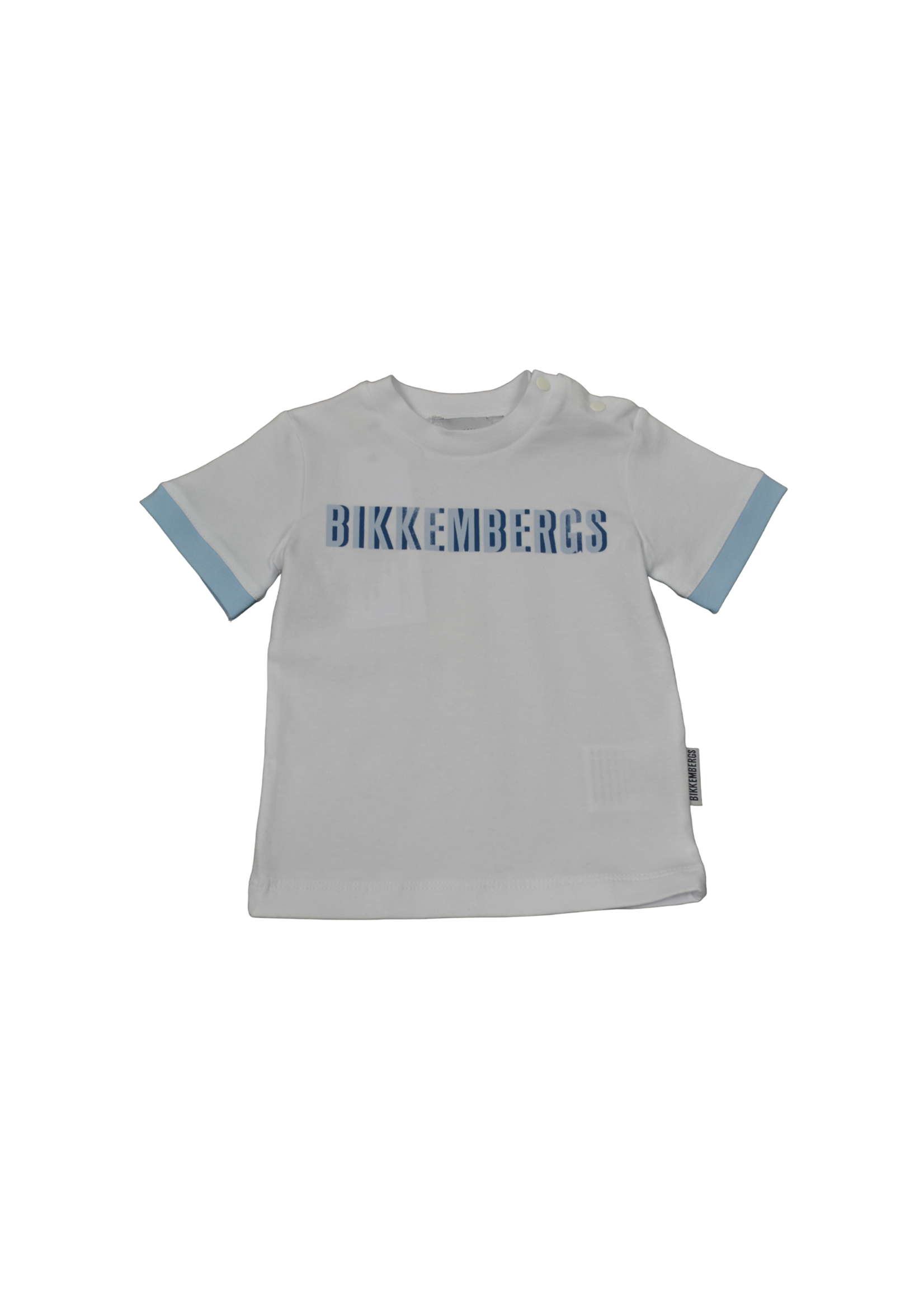 Bikkembergs Bikkembergs T-shirt wit/Lblauw