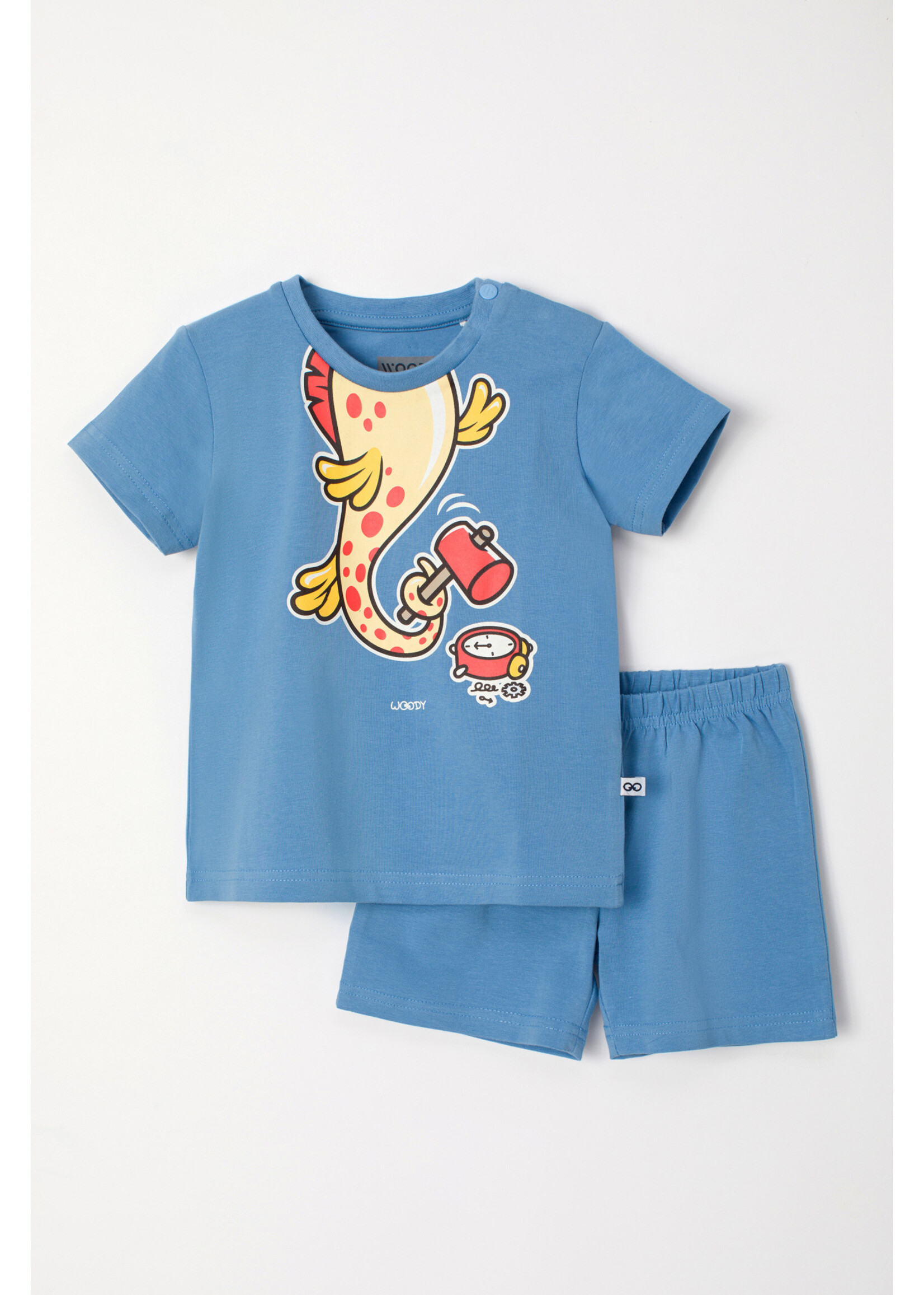 Woody Woody Unisex Pyjama blauw