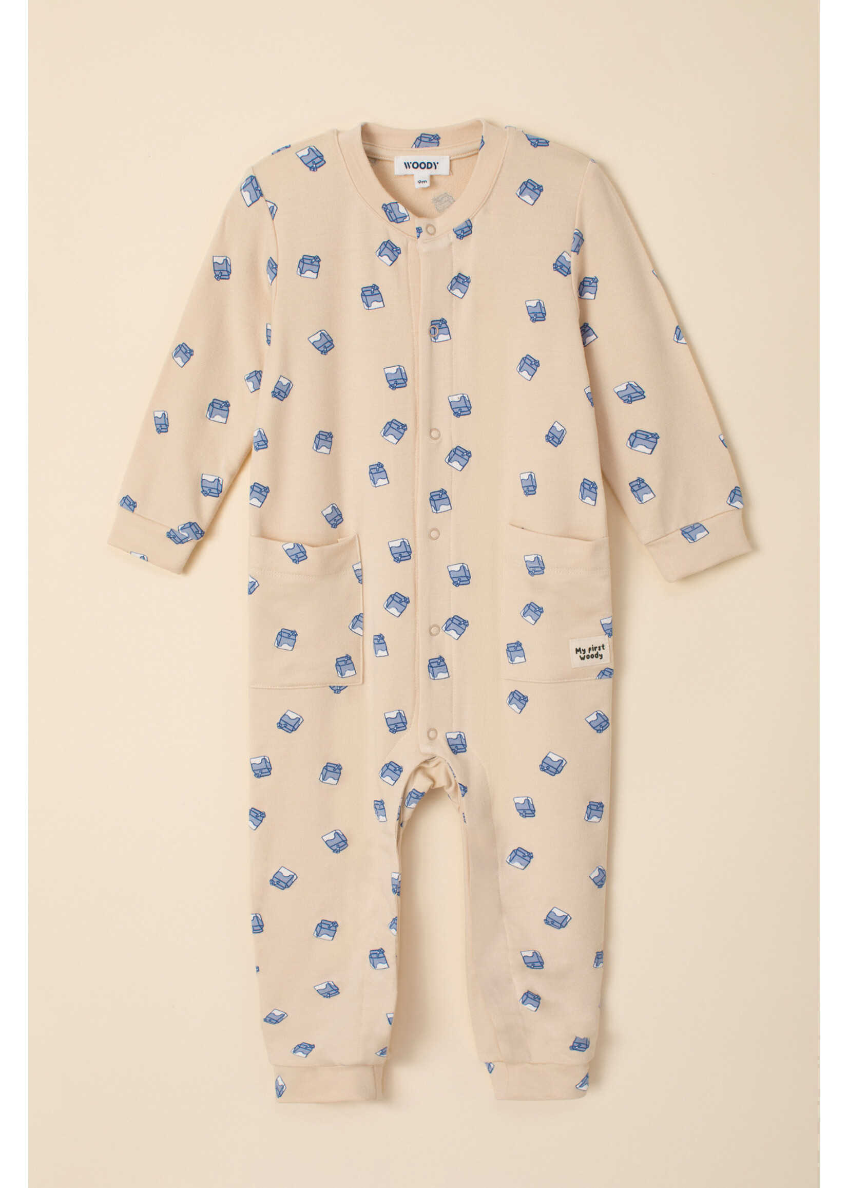 Woody Woody Unisex Onesie melkbrikjes AOP