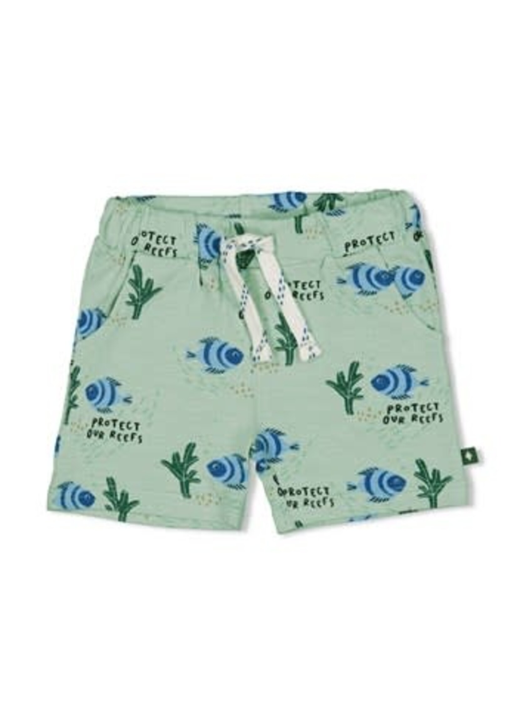 Feetje Feetje Protect our reefs Short AOP mint