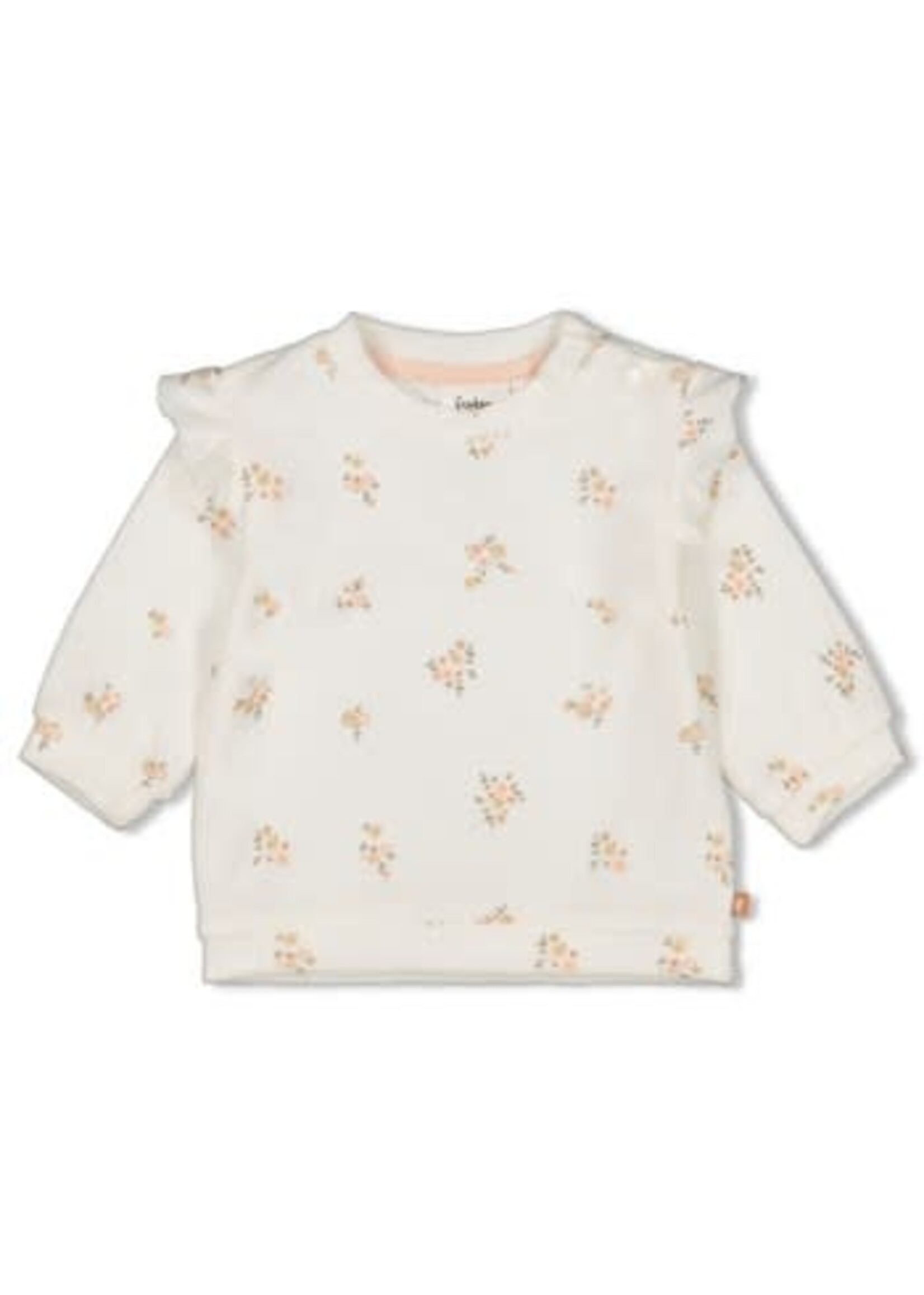 Feetje Feetje Bloom with Love Sweater AOP Offwhite