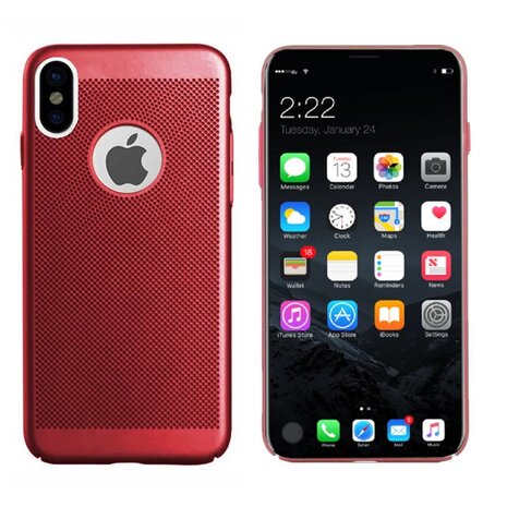 Colorfone BackCover Holes Apple iPhone X/Xs Rood