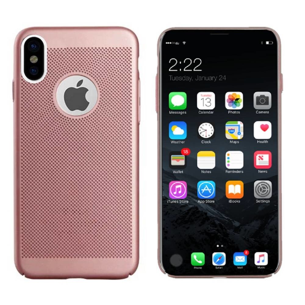 Colorfone BackCover Holes Apple iPhone X/Xs Rosé Goud