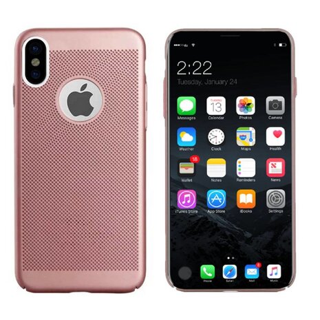 Colorfone BackCover Holes Apple iPhone X/Xs Rosé Goud