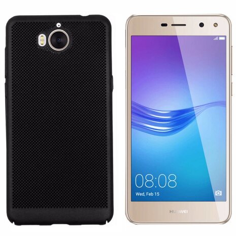 Colorfone BackCover Holes Huawei Y5 2017/Y6 2017 Zwart