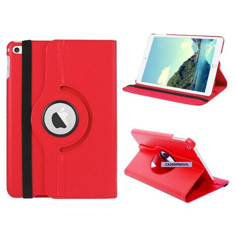 Colorfone Hoesje 360 Twist Apple iPad Mini 4 Rood Colorfone Hoesje 360 Twist Apple iPad Mini 4 Rood