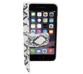 Colorfone Book PU1 iPhone 6 Plus Serpentijn Wit