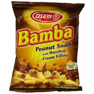 Osem Bamba mit Haselnussfüllung (Nougat)