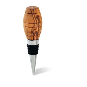 Bottle stopper wine barrel olive wood