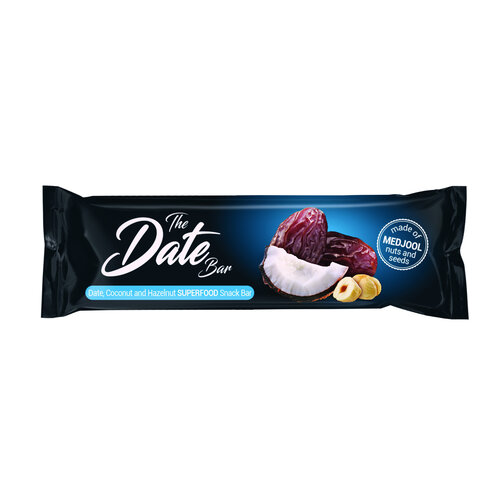 Barbary Dates bar with coconut and hazelnut Barbary Dates bar with coconut and hazelnut