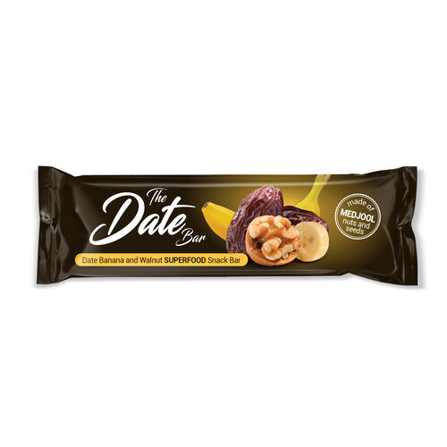 Barbary Date bar with banana and walnut Barbary Date bar with banana and walnut