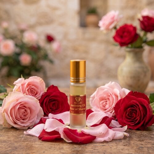 Ein Gedi Zalfolie Roos van Sharon 10 ml, Bijbelse zalfolie uit Israël Ein Gedi Zalfolie Roos van Sharon 10 ml, Bijbelse zalfolie uit Israël