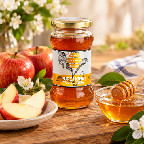 Ein Harod Ein Harod citrusbloesemhoning 250 g, pure honing uit Israël Ein Harod Ein Harod citrusbloesemhoning 250 g, pure honing uit Israël