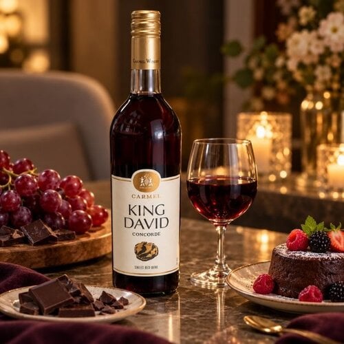 Carmel winery Carmel King David Concorde – süßer Rotwein 75 cl