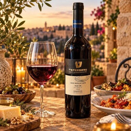 Teperberg Teperberg Impression Sangiovese 75 cl - droge rode wijn uit Judea, Israël Teperberg Teperberg Impression Sangiovese 75 cl - droge rode wijn uit Judea, Israël