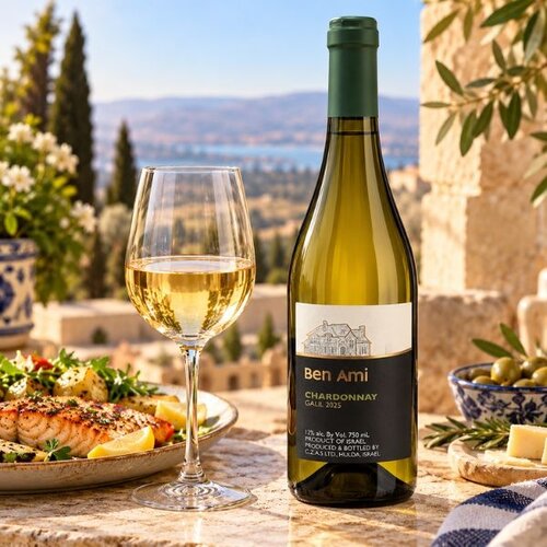 Segal Winery Ben Ami Chardonnay - Koosjere droge witte wijn uit Galilea - 100% Chardonnay - 750 ml Segal Winery Ben Ami Chardonnay - Koosjere droge witte wijn uit Galilea - 100% Chardonnay - 750 ml