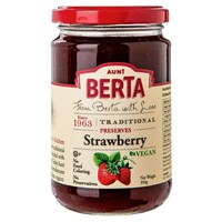 Aunt Berta aardbeien jam 340 gram