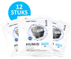 Absorbia Vochtvanger Navulling 400 gram – XXL Voordeelpakket - 12 Stuks - Original