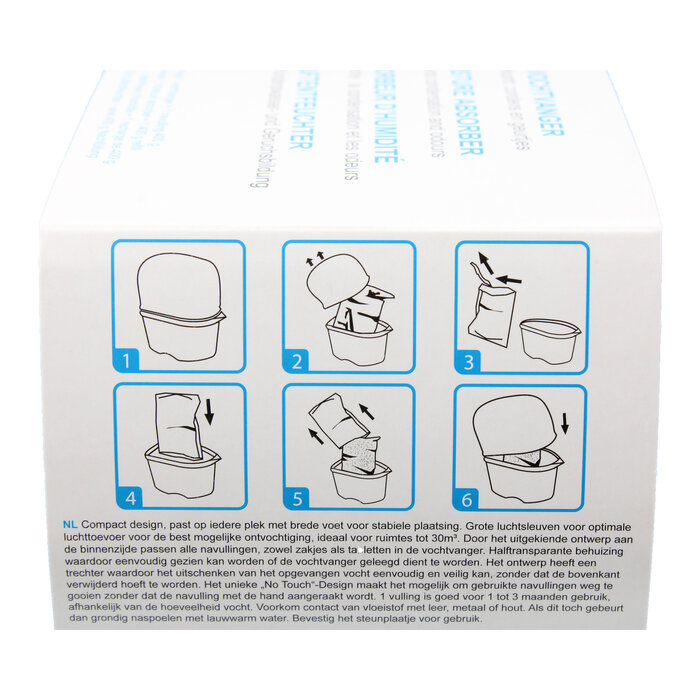 Absorbia Vochtvanger Navulling 400 gram – XXL Voordeelpakket - 12 Stuks - Jasmijn