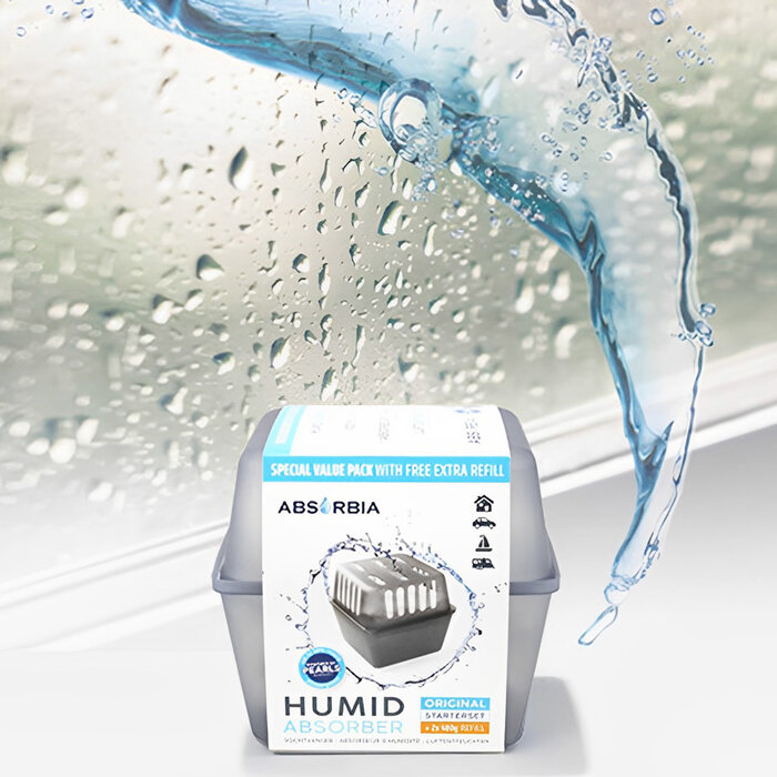 Absorbia Vochtvanger Starterset 400 gram – Voordeelpakket met 13 Navullingen - Original
