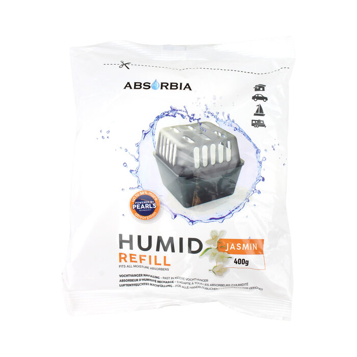 Absorbia Vochtvanger Navulling 400 gram - Jasmijn