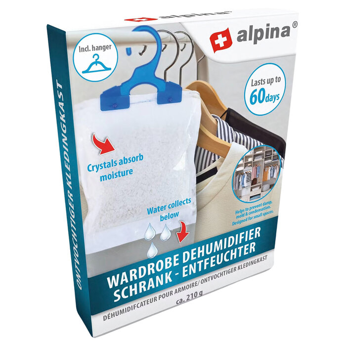 Alpina Vochtvanger voor Kledingkast - 210 gram - tot 60 dagen - Original