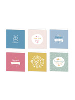 Maan Amsterdam Wenskaarten liefde / vriendschap - set van 6 - incl enveloppen