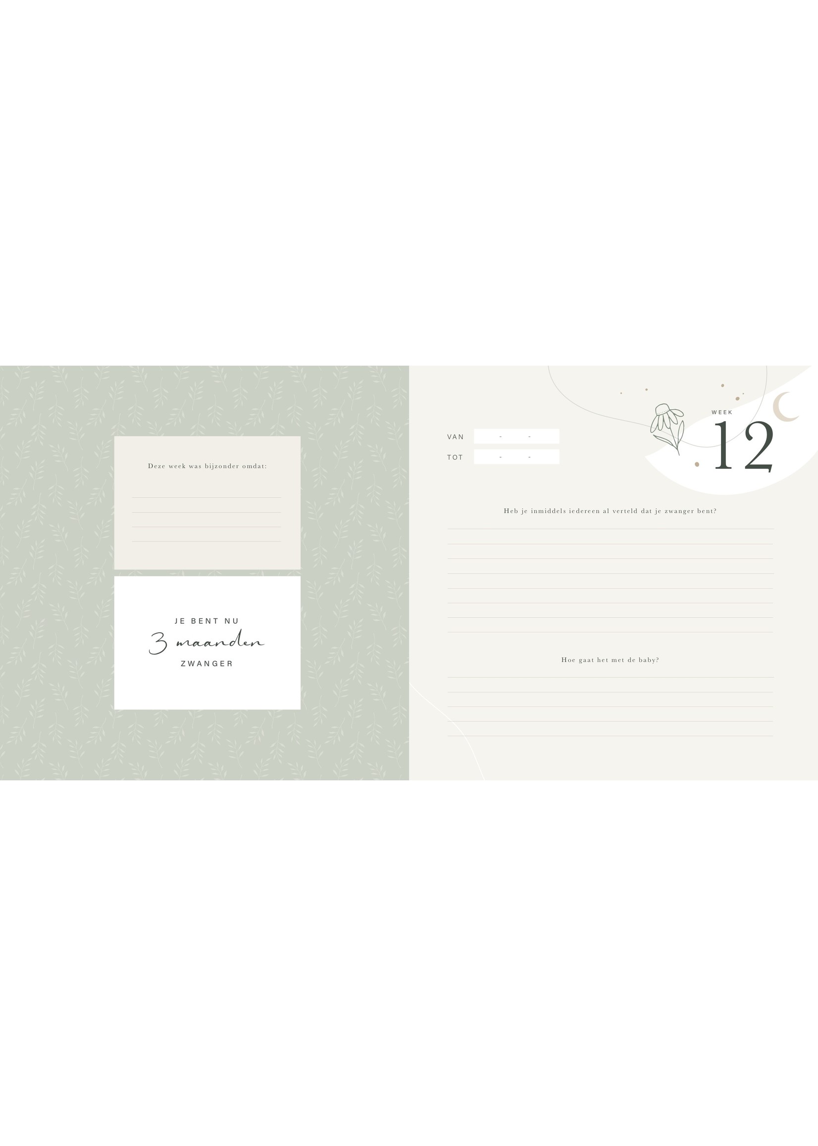 Maan Amsterdam Mijn zwangerschapsdagboek - neutraal - Eclipse collectie