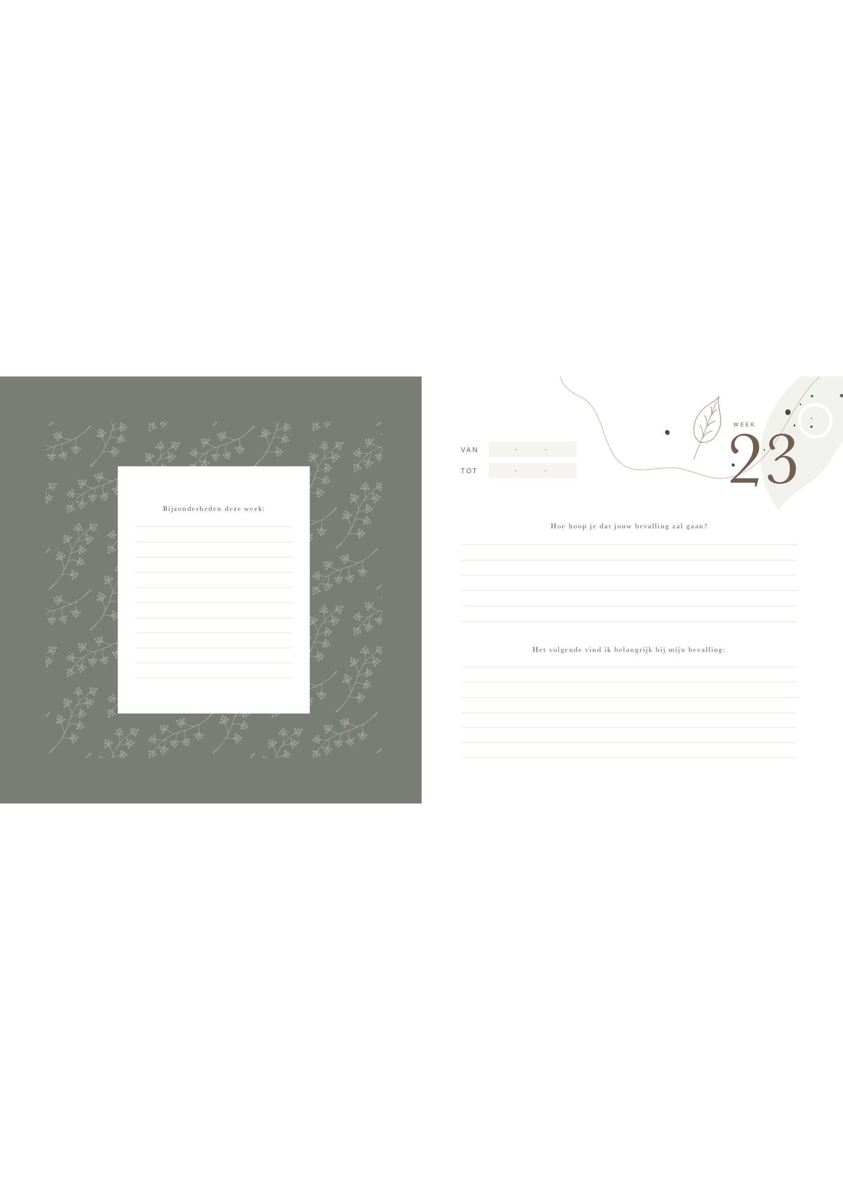 Maan Amsterdam Mijn zwangerschapsdagboek - neutraal - Eclipse collectie