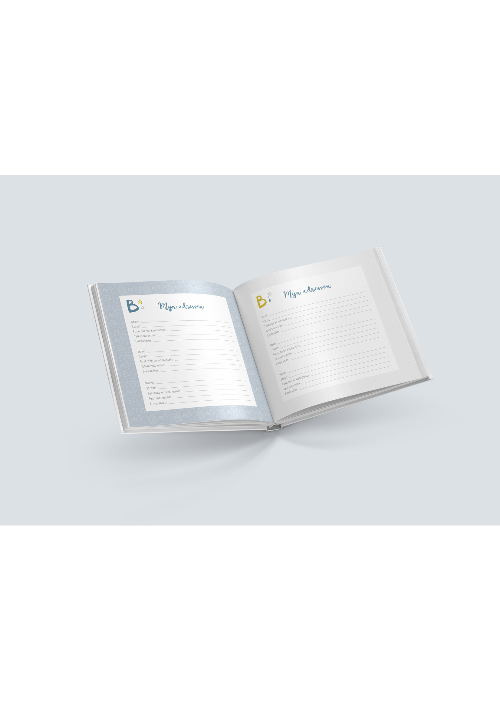 Maan Amsterdam Mijn adressen- & wachtwoordenboek - groen - Universe collectie