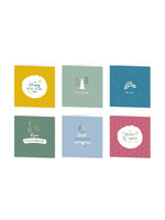 Maan Amsterdam Wenskaarten kerst - set van 6 - incl enveloppen - Universe