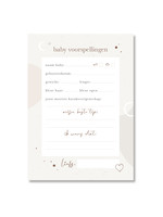 Maan Amsterdam Mijn babyshower invulkaarten (30 stuks) - Eclipse